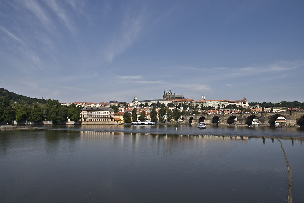 Prague Hradcany,Vltava,Charles Bridge