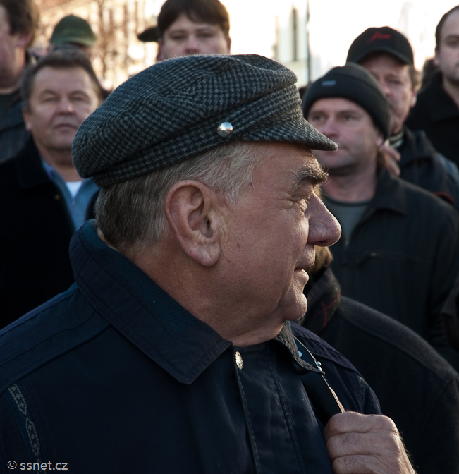 Prague farmers' Strike December 2009