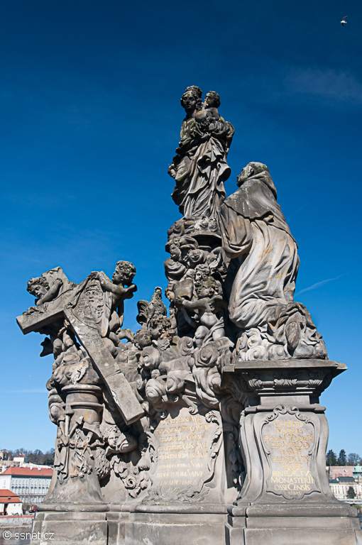 Baroque statues on Charles Bridge