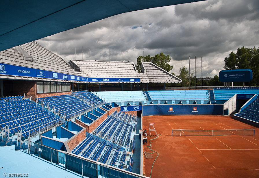Central tennis court in Prague