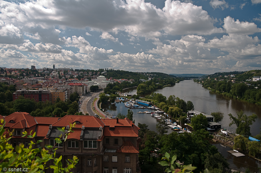Vysehrad, View of Prague and Vltava