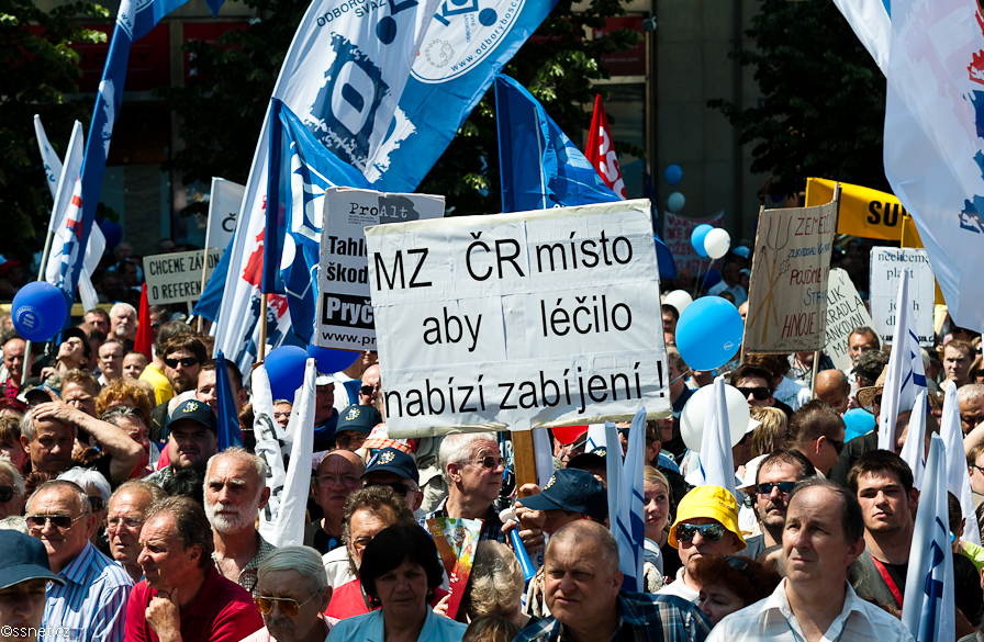 Protest against the Government - Prague May 2011
