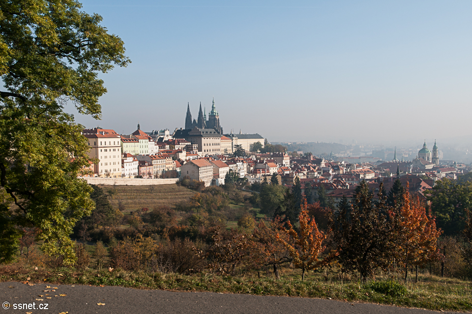 Petrin Hill in Prague - autumn